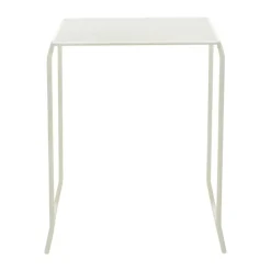 Mesa de café Haru, Pearl white, 54x61 cm