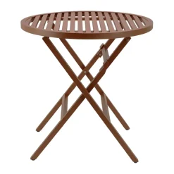 Mesa de café Verona, Rojo quemado, Ø72 cm