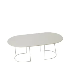 Mesa de centro Airy ovalada, Grey, nanolaminado, large
