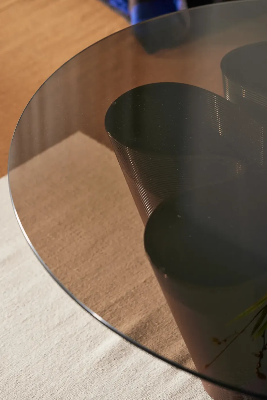 Mesa de centro Anemone Ø110 cm, Chocolate