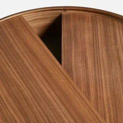 Mesa de centro Arc Ø66 cm, Nogal