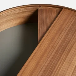 Mesa de centro Arc Ø66 cm, Nogal