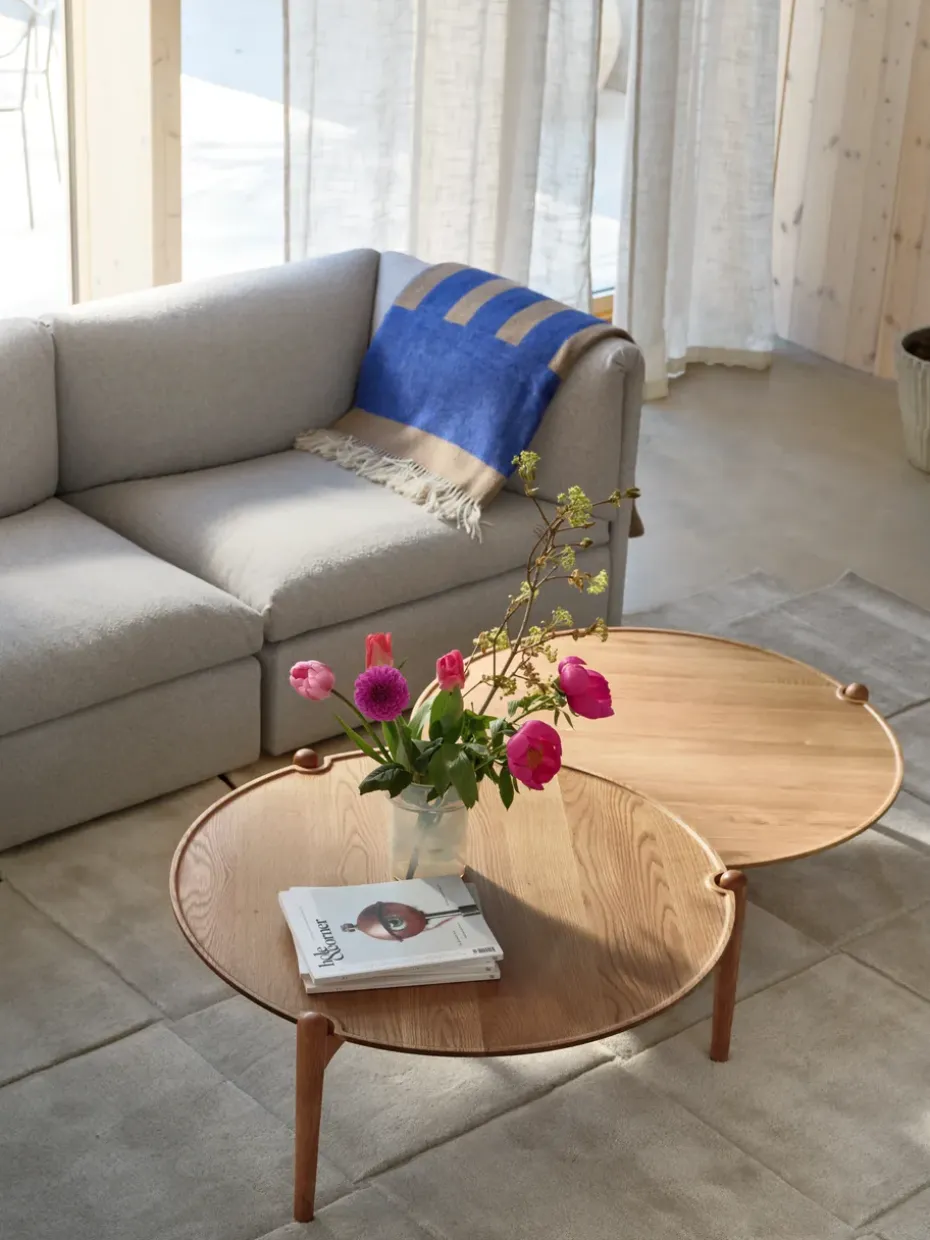 Mesa de centro Aria, Roble, Ø90x30 cm