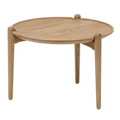 Mesa de centro Aria, Roble, Ø50x37 cm