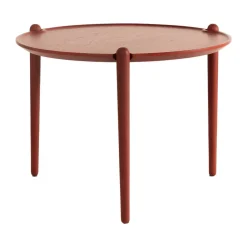 Mesa de centro Aria, Rojo, Ø60 × 46 cm