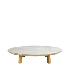 Mesa de centro Aspect, Fossil grey-teak, cermaic