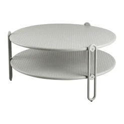 Mesa de centro Blixt, Light grey Ø85 cm