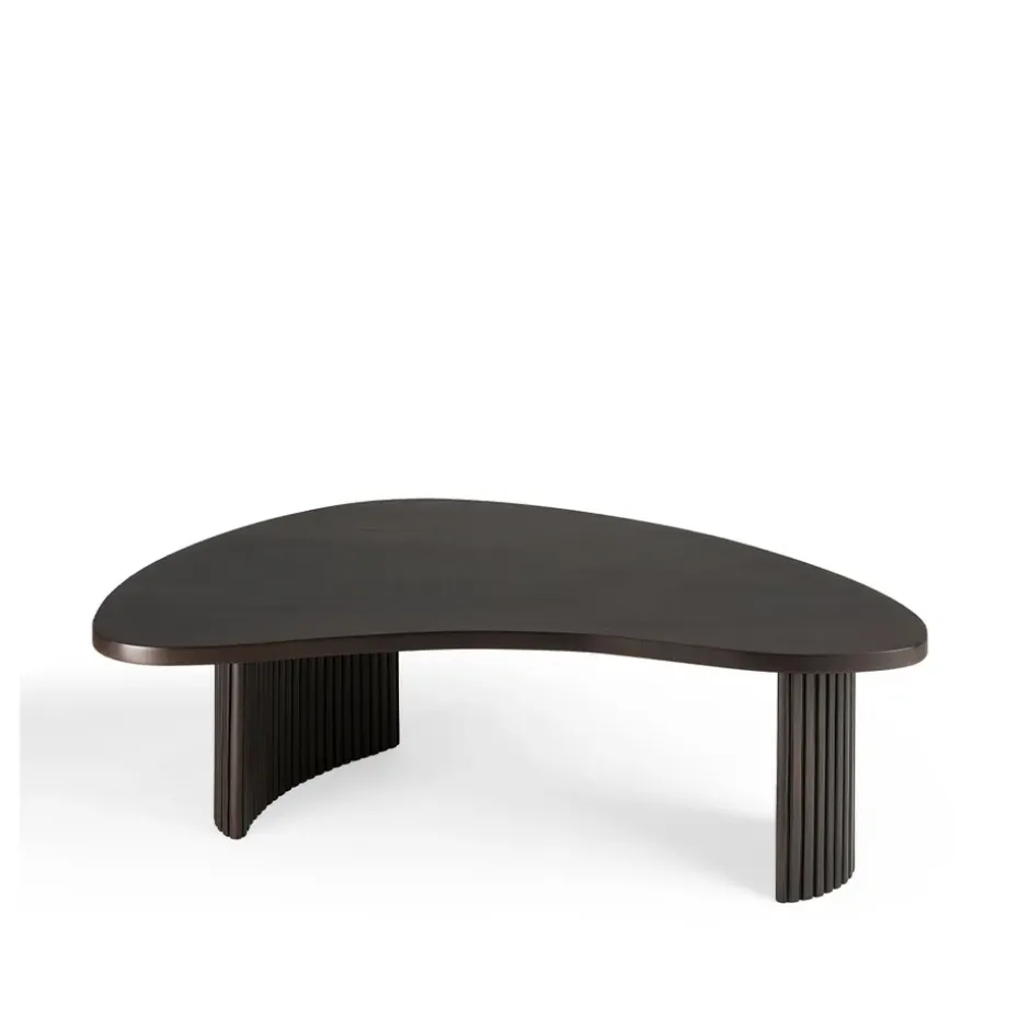 Mesa de centro Boomerang, Mahogny dark brown 85x77 cm