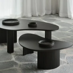 Mesa de centro Boomerang, Mahogny dark brown 85x77 cm