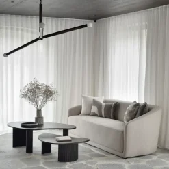 Mesa de centro Boomerang, Mahogny dark brown 85x77 cm