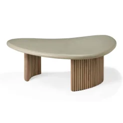Mesa de centro Boomerang, Teak, 90x61 cm
