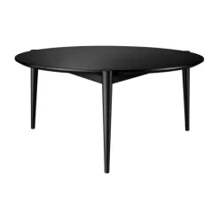 Mesa de centro D102 Søs Ø85 cm, Oak black painted