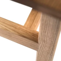 Mesa de centro D33 80x80 cm, Roble macizo aceitado