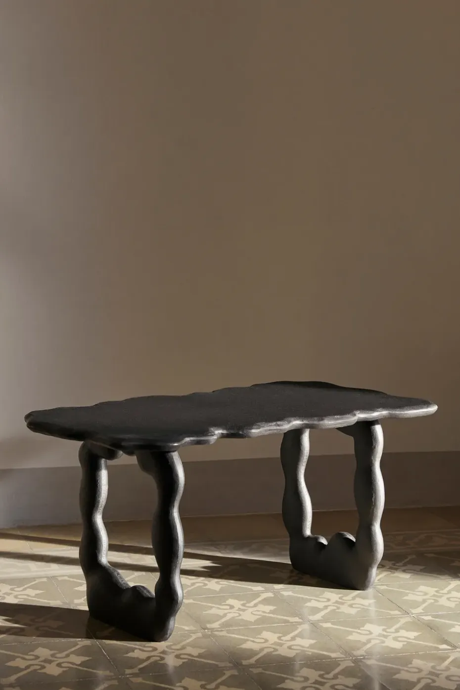 Mesa de centro Dal Piece 100x50x47 cm, Aluminio negro