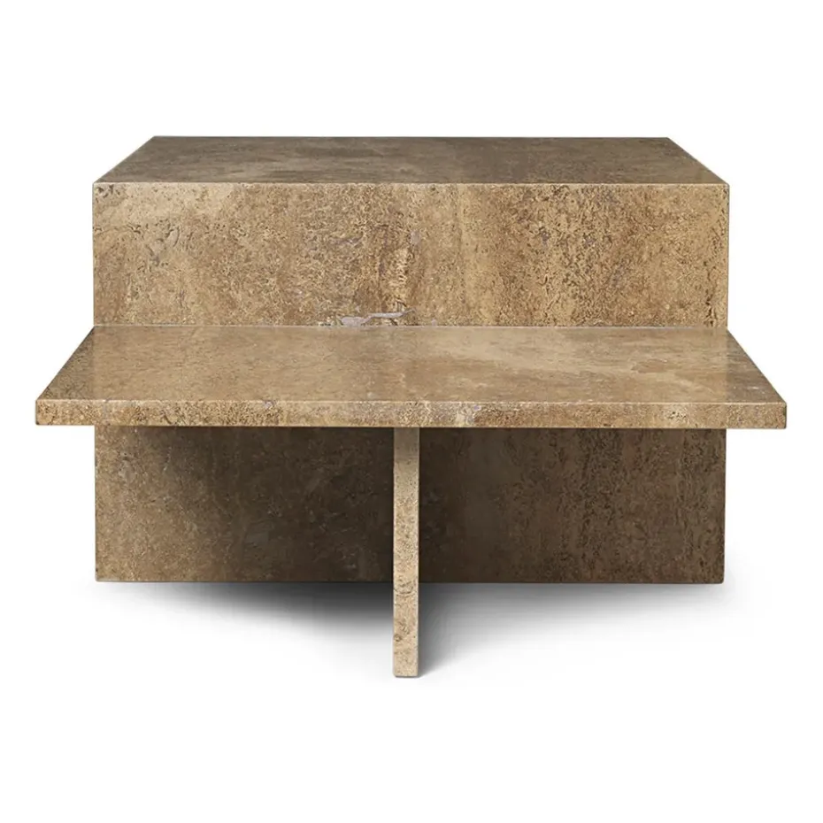Mesa de centro Distinct, Dark Brown Travertine