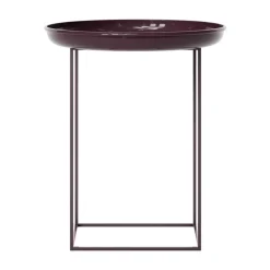 Mesa de centro Duke small, Lacquered maroon