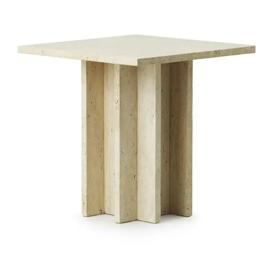 Mesa de centro Edge small, Travertine