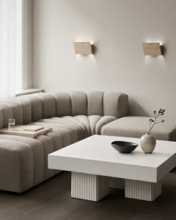 Mesa de centro Gear, Tiza, 100x100 cm