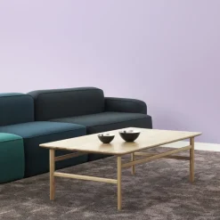 Mesa de centro Grow, Roble lacado transparente, large