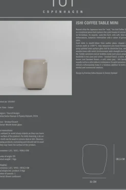 Mesa de centro Ishi mini, Smoked desert