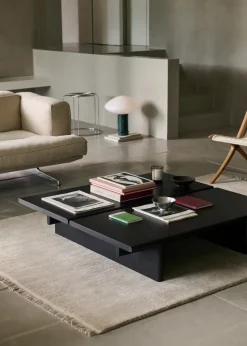 Mesa de centro Ita OS4 110x110 cm, Dark stained oak