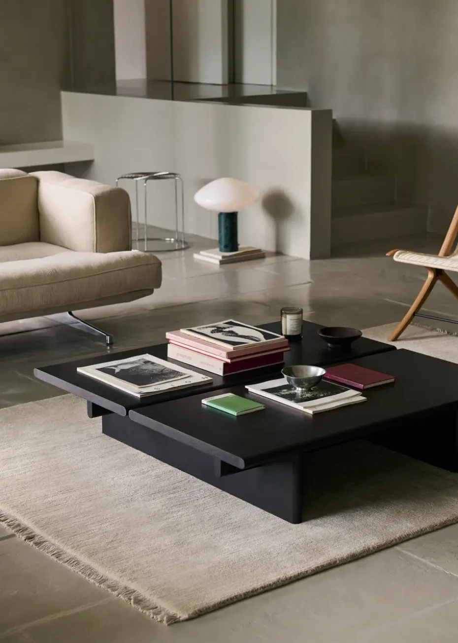 Mesa de centro Ita OS4 110x110 cm, Dark stained oak