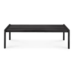 Mesa de centro Jack lacado teca lacado negro, 120 x 65 cm