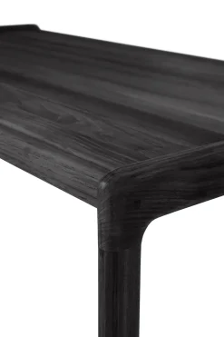 Mesa de centro Jack lacado teca lacado negro, 120 x 65 cm