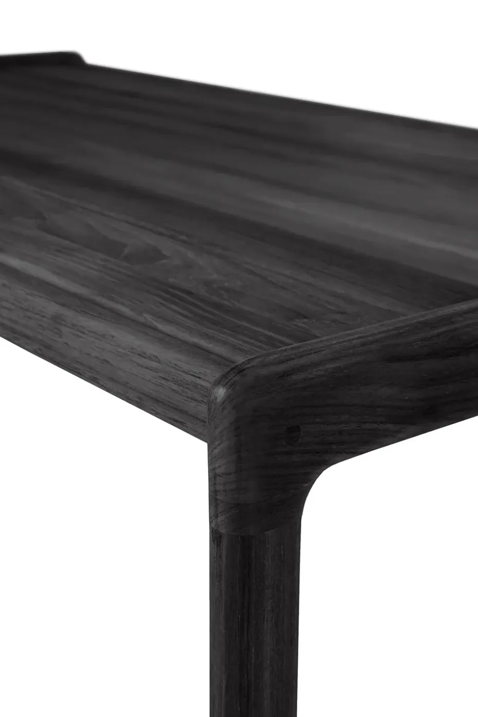 Mesa de centro Jack lacado teca lacado negro, 120 x 65 cm