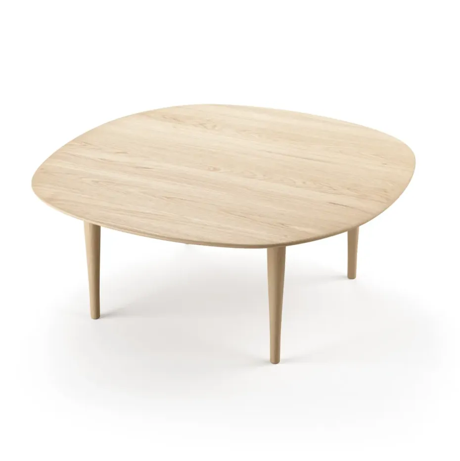 Mesa de centro Jari Ø85 cm, Roble aceitado