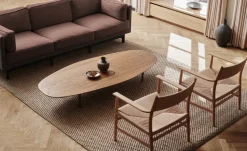 Mesa de centro Jari 80x180 cm, Roble aceitado ahumado