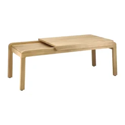 Mesa de centro Knutskog 115x52x41 cm, Naturlackad ek