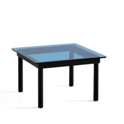Mesa de centro Kofi, Black oak-tapa de vidrio-azulados-60 cm