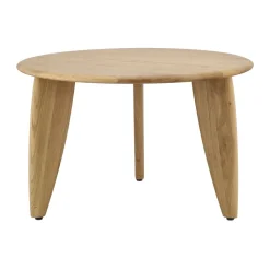 Mesa de centro Lyckeby Ø60x37,5 cm, Naturlackad ek