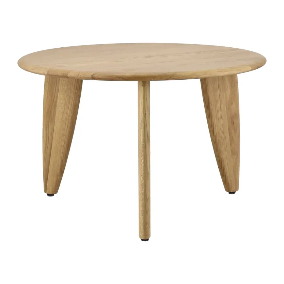 Mesa de centro Lyckeby Ø60x37,5 cm, Naturlackad ek