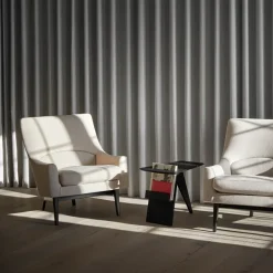 Mesa de centro Magazine, Roble lacado