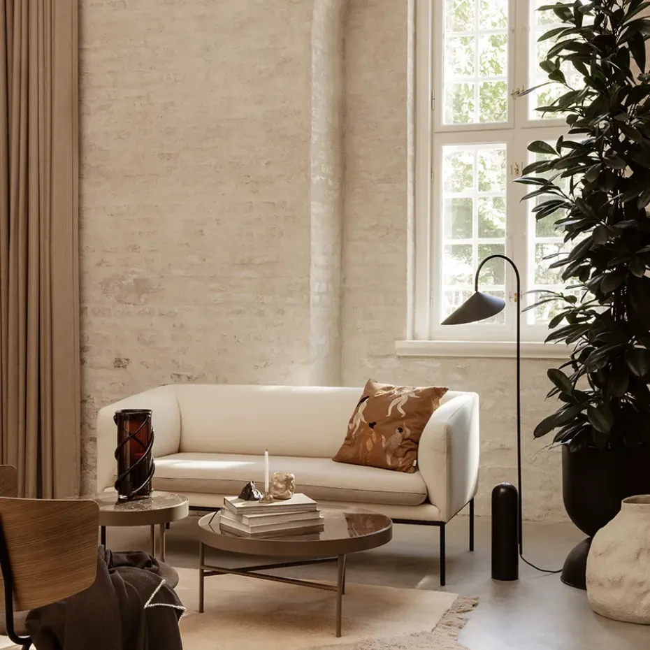 Mesa de centro Marble Table, Mármol negro, medium, base negra