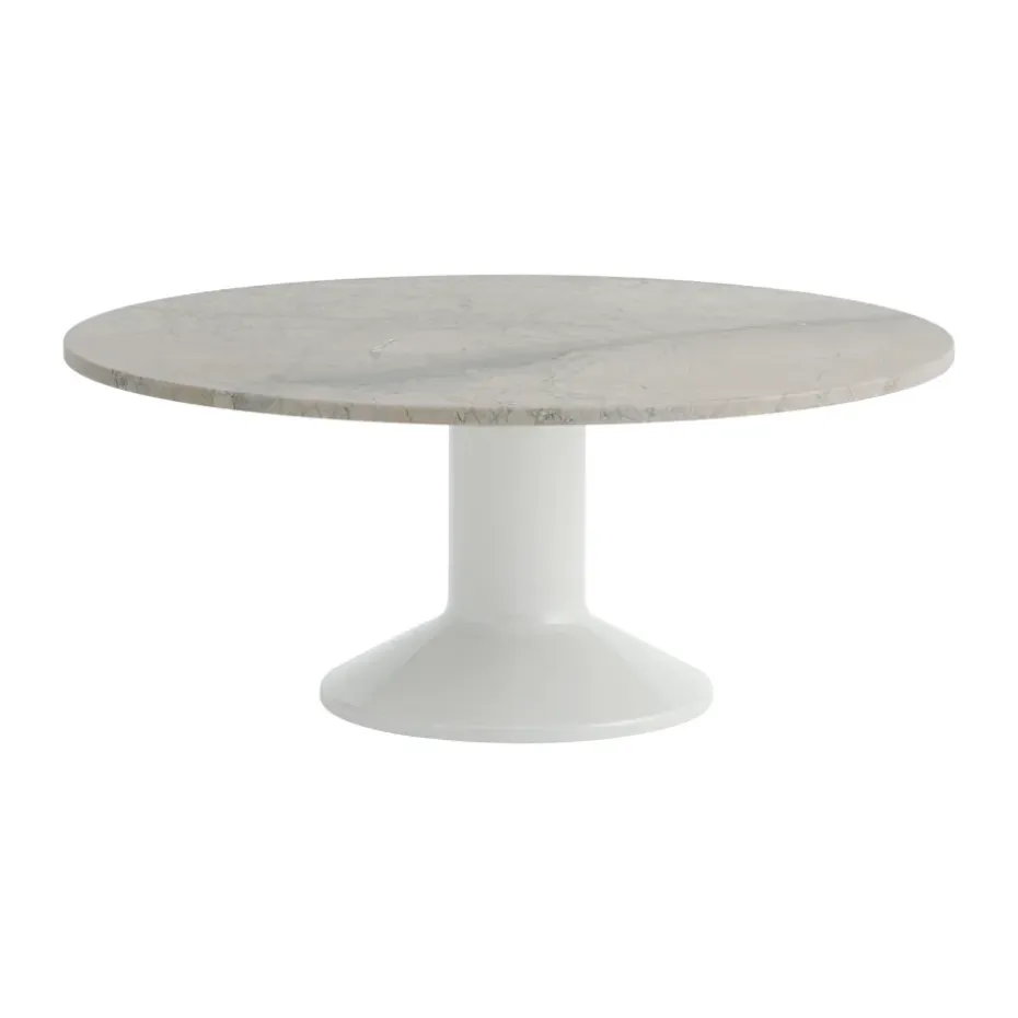 Mesa de centro Midst, Grey marble-grey, Ø90 cm