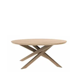 Mesa de centro Mikado Ø100 cm, Oak wax oil round