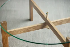 Mesa de centro Moebe Round Ø88 cm, Roble