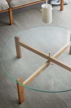 Mesa de centro Moebe Round Ø88 cm, Roble