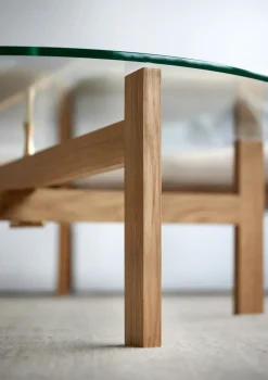 Mesa de centro Moebe Round Ø88 cm, Roble