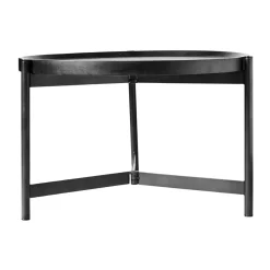 Mesa de centro Nevada Ø70 cm, Negro