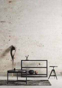 Mesa de centro Nevada Ø70 cm, Negro