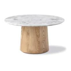 Mesa de centro Niveau Ø61 cm, Tundra Grey-ash tratado con aceite