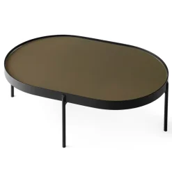 Mesa de centro NoNo L 59,5 x 96,5 cm, Negro-marrón
