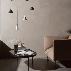 Mesa de centro NoNo L 59,5 x 96,5 cm, Negro-marrón