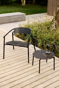 Mesa de centro NOVO Ø50x35 cm, Black