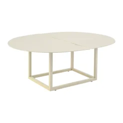 Mesa de centro Olive, Pearl white, 110x80 cm