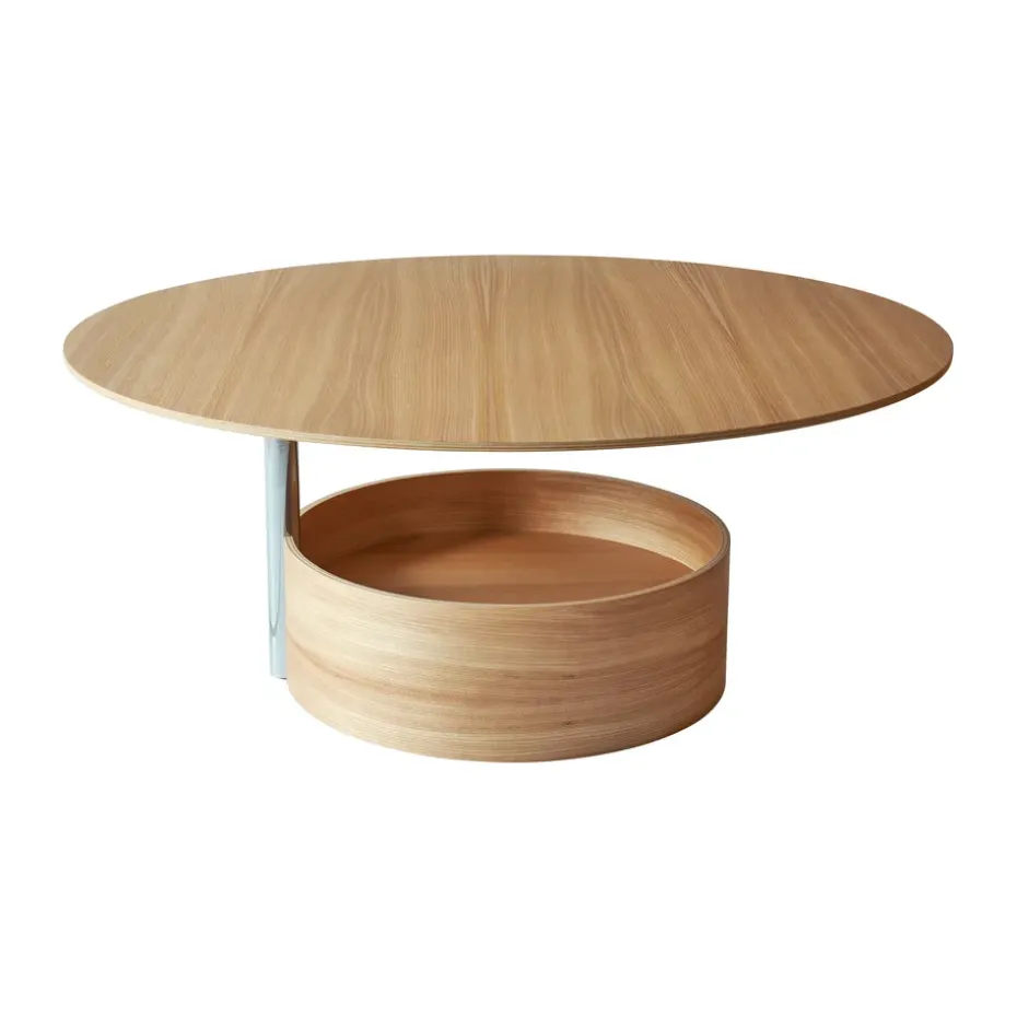 Mesa de centro Parasol L Ø90 cm, Oak